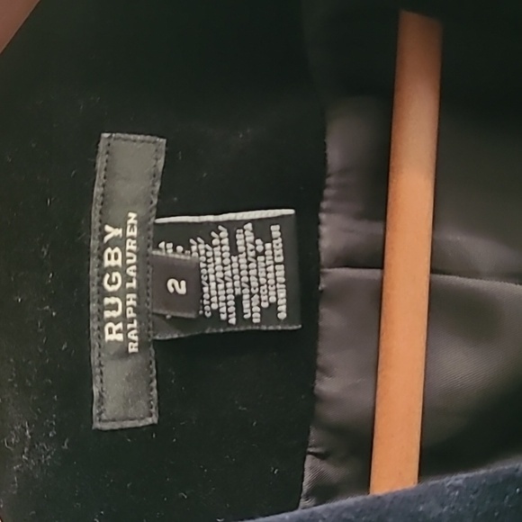 Ralph Lauren Rugby Black Velvet Blazer Sz 2 - Picture 3 of 7